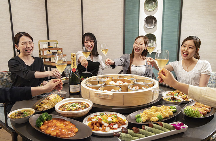 【モエ・エ・シャンドン1本付】至高の中国料理を囲む、優雅な女子会